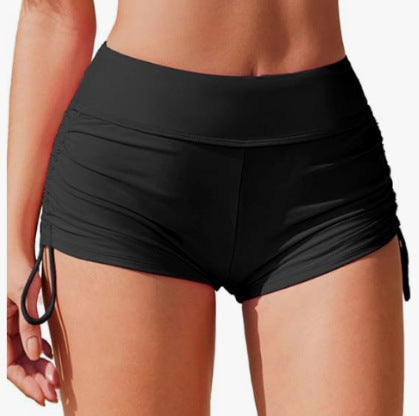 Damen Badehose mit seitlicher Raffung und verstellbarem Bund Drune