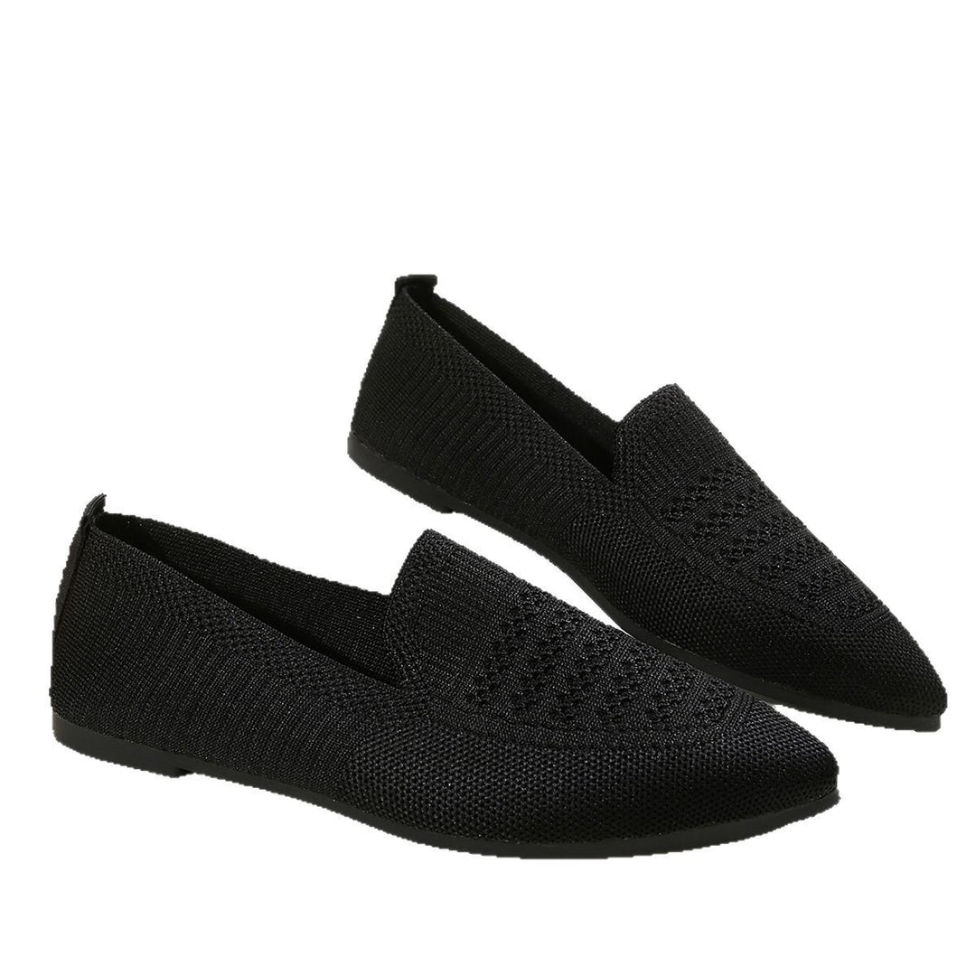 Damen Slipper mit atmungsaktivem Strickmaterial Drune