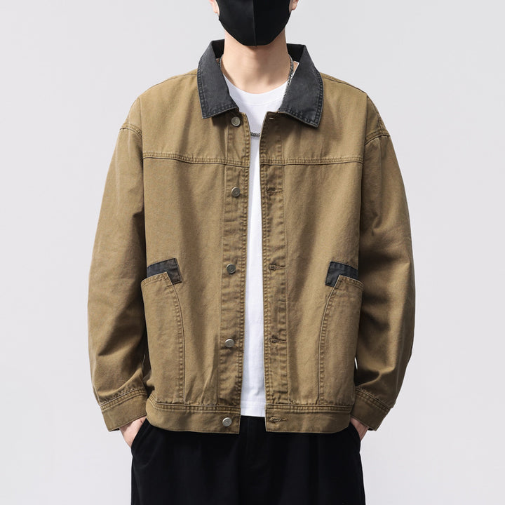 Herren Bequeme Utility-Jacke Drune