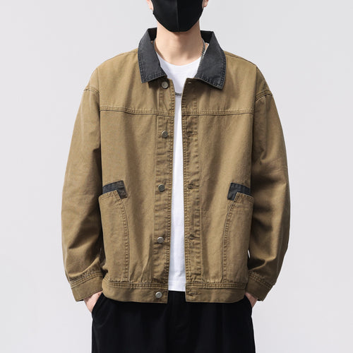 Herren Bequeme Utility-Jacke Drune