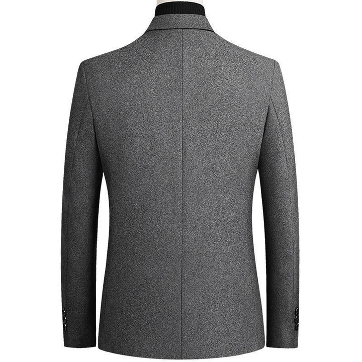 Herren eleganter Wollblazer im klassischen Schnitt mit feiner Textur Drune
