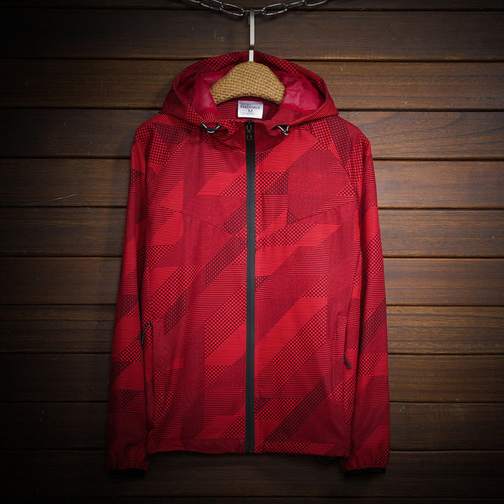 Herren Sportliche Leichtgewicht Jacke Drune