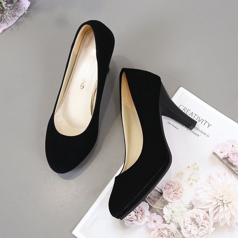 Damen elegante Pumps mit komfortablem Blockabsatz Drune 1782226294