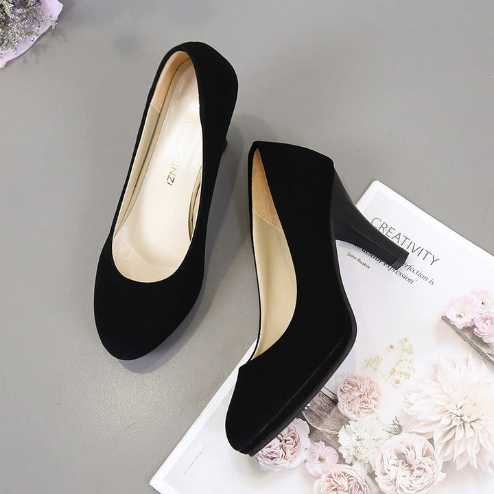 Damen elegante Pumps mit komfortablem Blockabsatz Drune 1782226294