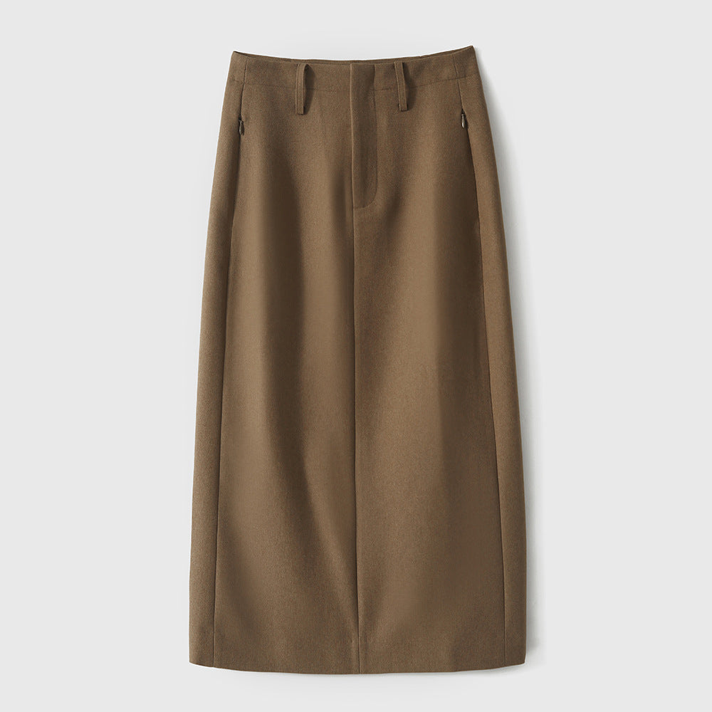 Damen Hochtaillierter, eleganter A-Linien Rock Drune