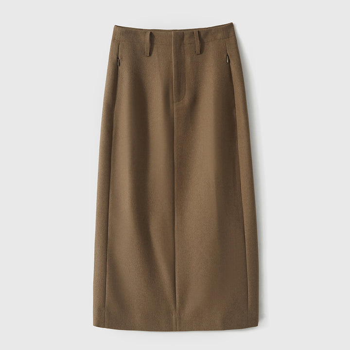 Damen Hochtaillierter, eleganter A-Linien Rock Drune