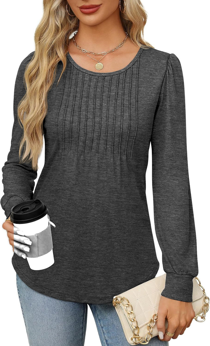 Damen Elegantes und lässiges Shirts mit Rüschendetails Drune