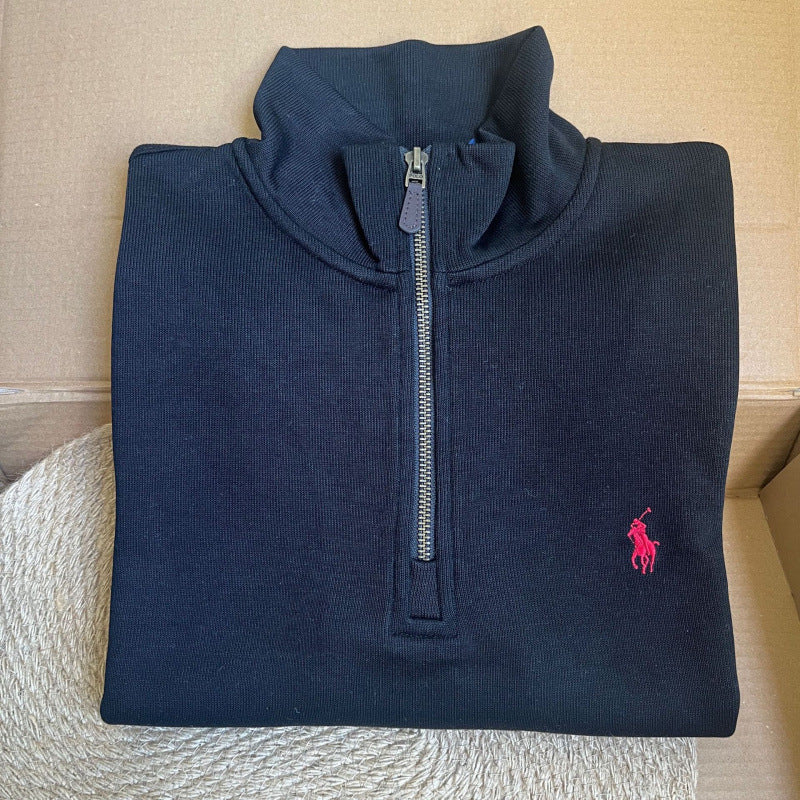 Damen Sportlicher Pullover mit Stehkragen Drune