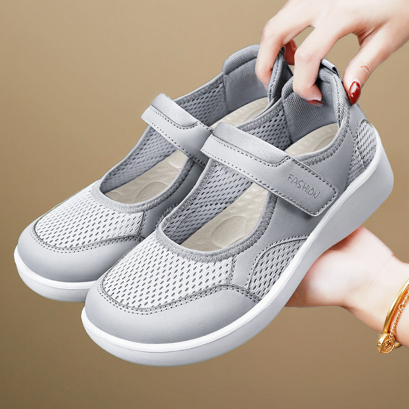 Damen Modische Sneaker mit Klettverschluss Drune
