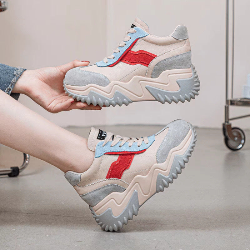 Damen Chunky Sneakers mit trendigem Design und bequemer Dämpfung Drune