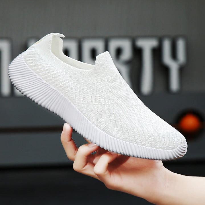 Unisex nan ultraleichter Schlupfschuh aus Feinstrick mit anatomischem Komfortfußbett und gerippter Flexlaufsohle Drune