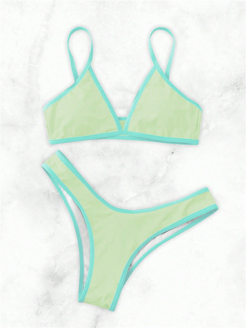 Damen Triangel-Bikini mit eleganter Naht und sportlichem Schnitt Drune