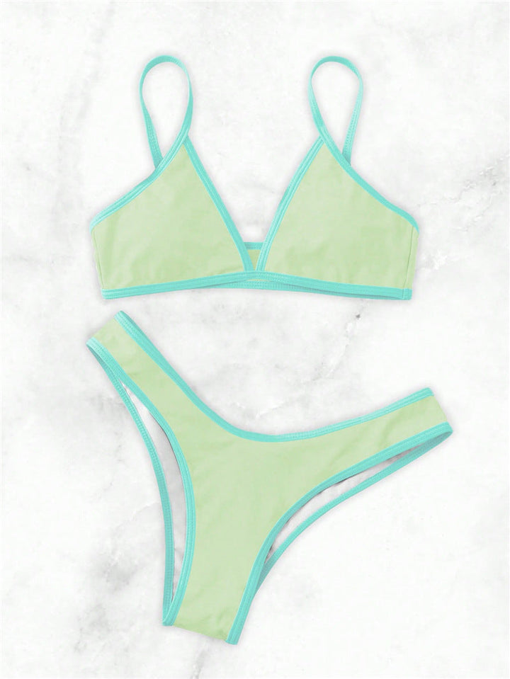 Damen Triangel-Bikini mit eleganter Naht und sportlichem Schnitt Drune