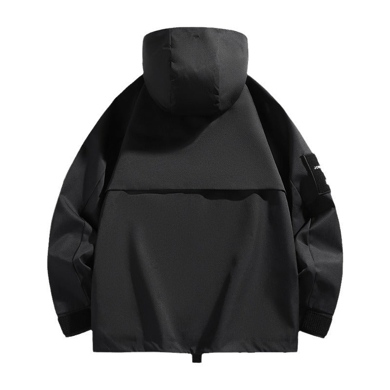 Herren Oversize Utility-Parka mit Kapuze, Multifach-Taschen & wasserabweisender Funktionsmembran Drune