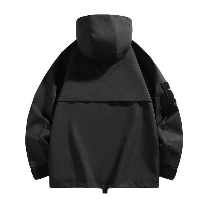 Herren Oversize Utility-Parka mit Kapuze, Multifach-Taschen & wasserabweisender Funktionsmembran Drune