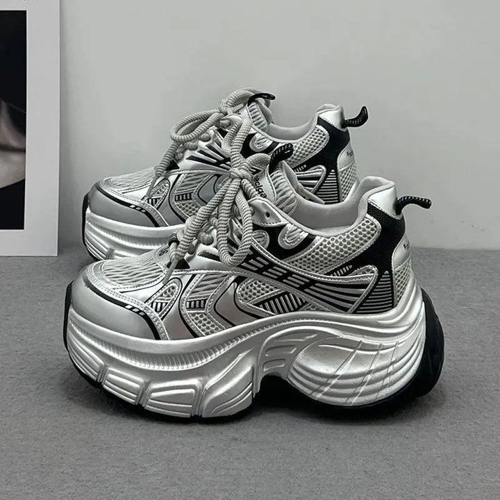 Damen Skulpturale Platform‑Sneaker mit extravaganter Wedgesohle Drune