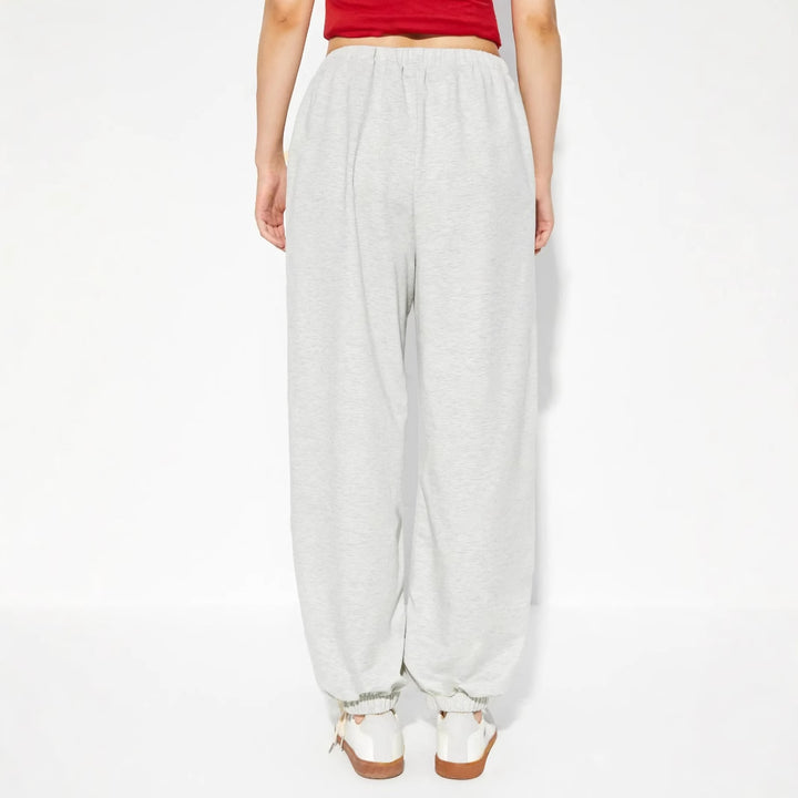 Damen lässige Jogginghose mit grafischem Print und elastischem Bund Drune