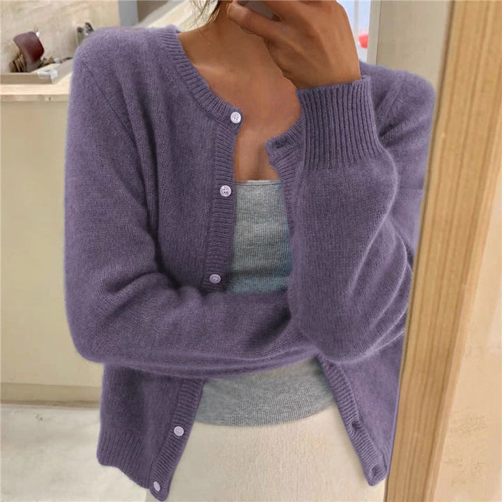 Damen kuschelige Strickjacke Drune