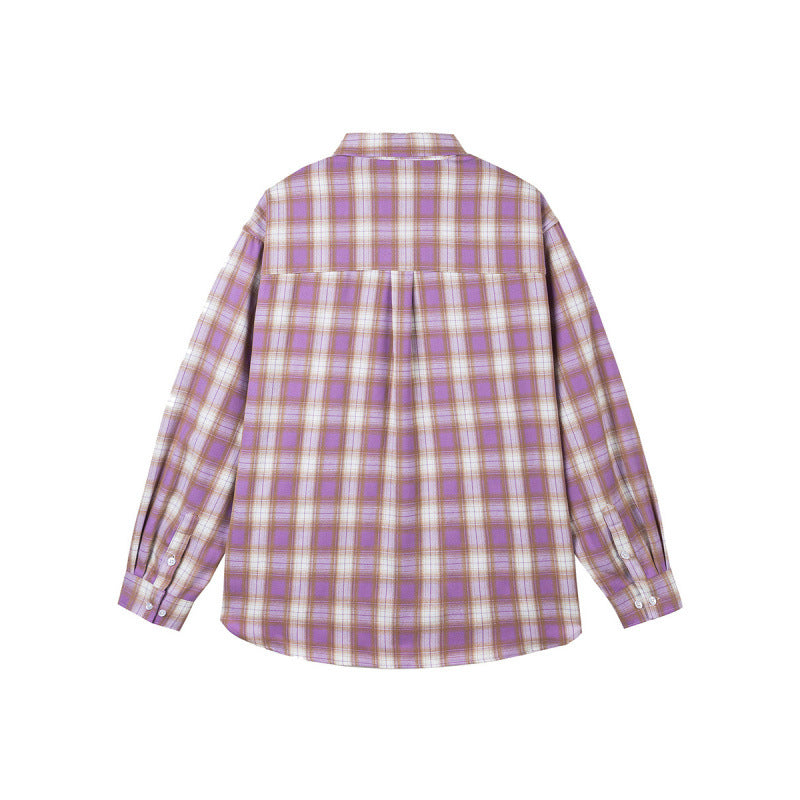 Damen Oversize-Karo-Hemd mit Longline-Schnitt, Brusttasche und abgerundetem Saum Drune
