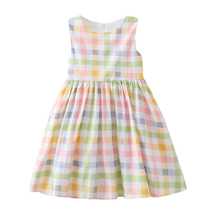 Mädchen Sommerkleid mit kariertem Design Drune