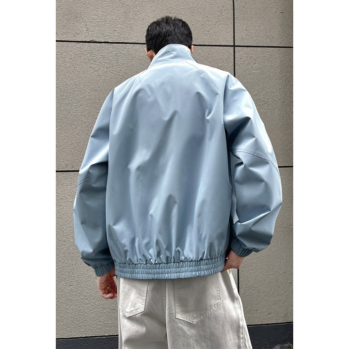 Herren Modische Übergangsjacke mit kontrastierendem Kragen Drune