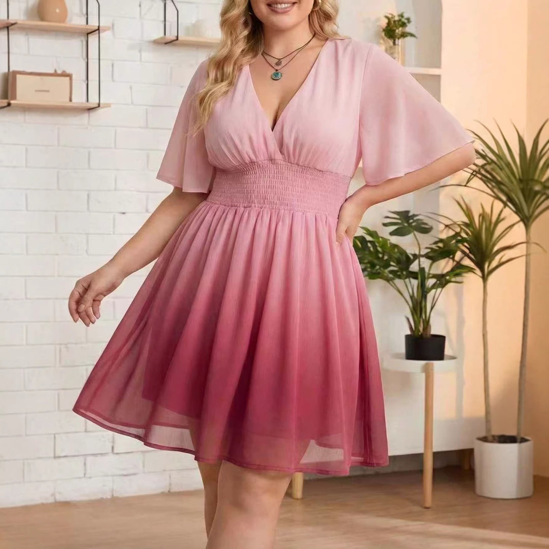 Damen Ombre-Modekleid Drune