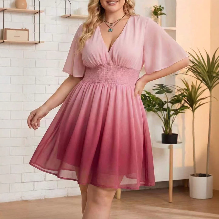 Damen Ombre-Modekleid Drune
