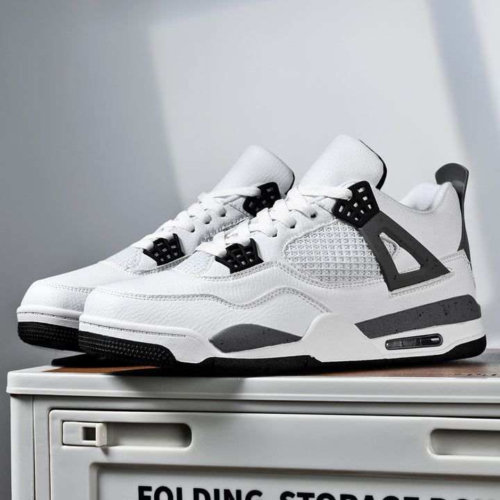 Herren retro-urbaner High-Top Sneaker mit Netzpaneel, verstärkter Fersenkappe und dämpfender Air-Unit Drune