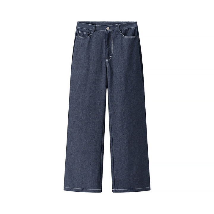 Damen nan weite Highwaist-Denimhose mit geradem Bein und Five-Pocket-Detail Drune