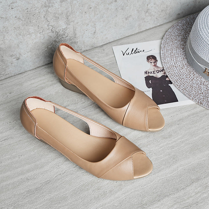 Damen Wedgesandaletten mit elegantem Cut-Out-Design und komfortabler Sohle Drune