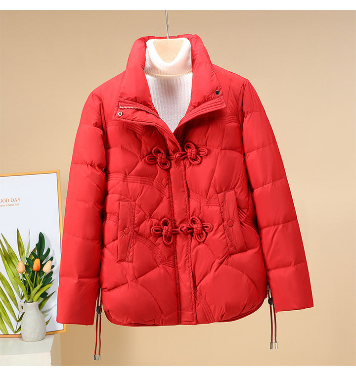 Damen Trendiger gepolsterter Blouson mit praktischen Schnürdetails Drune