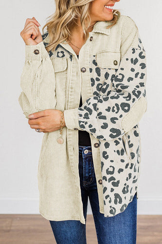 Drune | Sie Wissen Sollten Leopard Farbblock Cordjacke