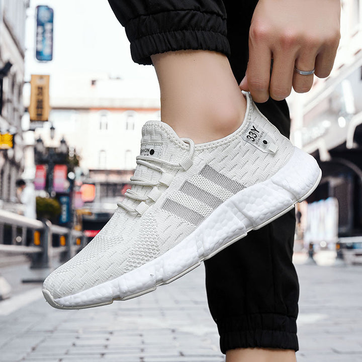 Herren Atmungsaktive Strick-Sneaker mit dämpfender Schaumsohle und Stretch-Fersenlasche Drune