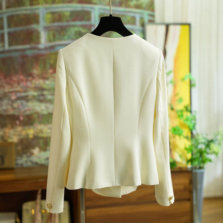 Damen Elegant geschnittener Blazer mit Schmuckknöpfen Drune