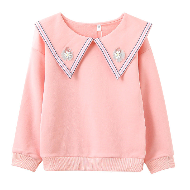 Damen Sweatshirt mit auffälligem Kragen Drune