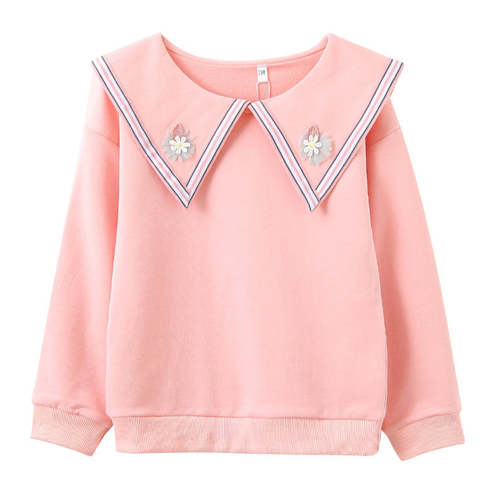 Damen Sweatshirt mit auffälligem Kragen Drune