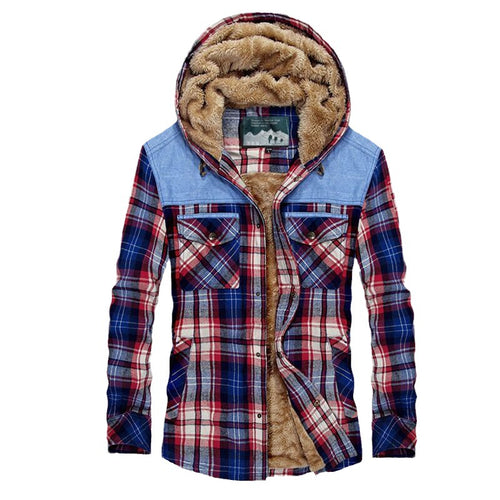 Herren Flanellhemdjacke mit Teddyfutter Drune