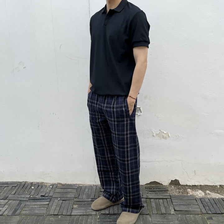 Damen Bequeme Schlafhose aus Flanell Drune