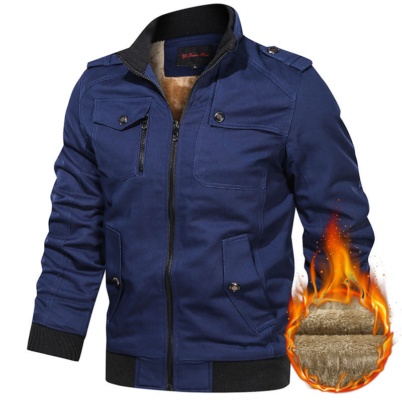 Herren Winterjacke mit Fleece-Futter Drune