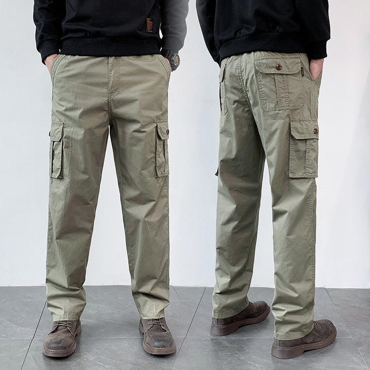 Herren Straight-Fit Cargohose mit Mehrfachtaschen und legerer Passform Drune