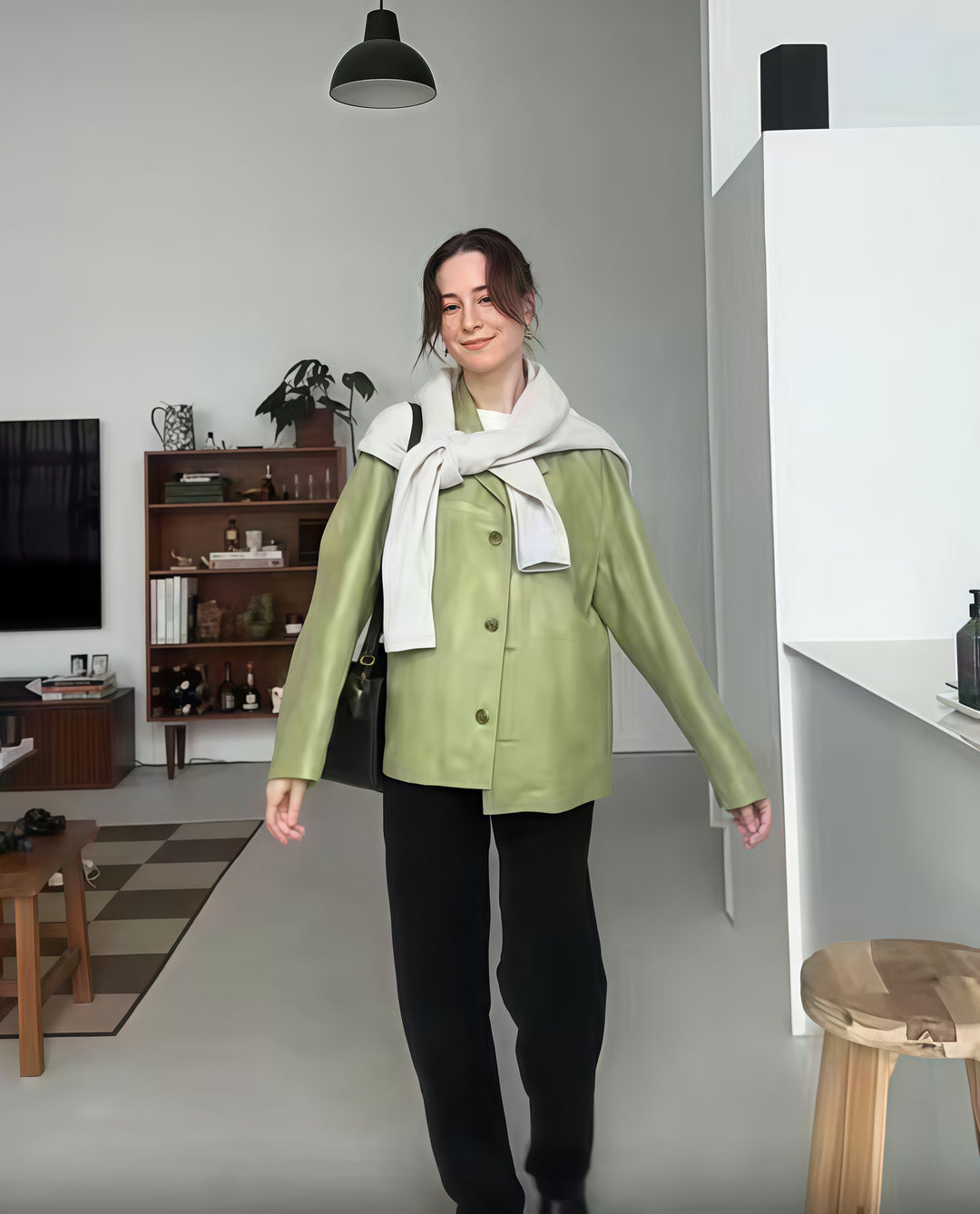 Damen lässige, elegante Blazerjacke mit besonderen Details Drune