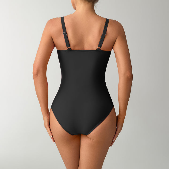 Damen Einteiler Badeanzug mit eleganten Schmuckdetails Drune