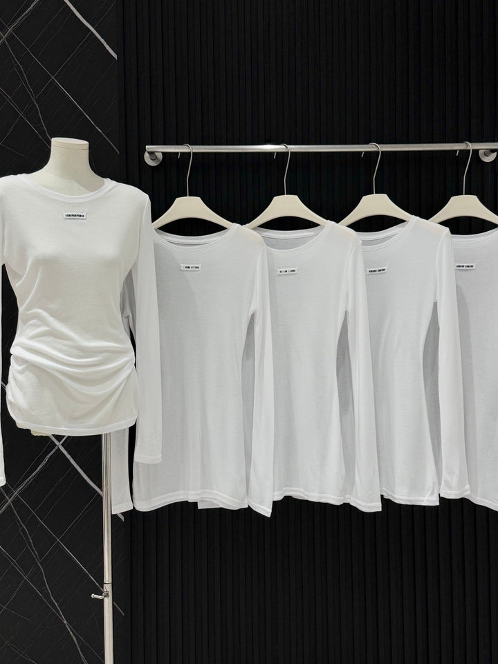 Damen Langärmliges Basic T-Shirt Drune