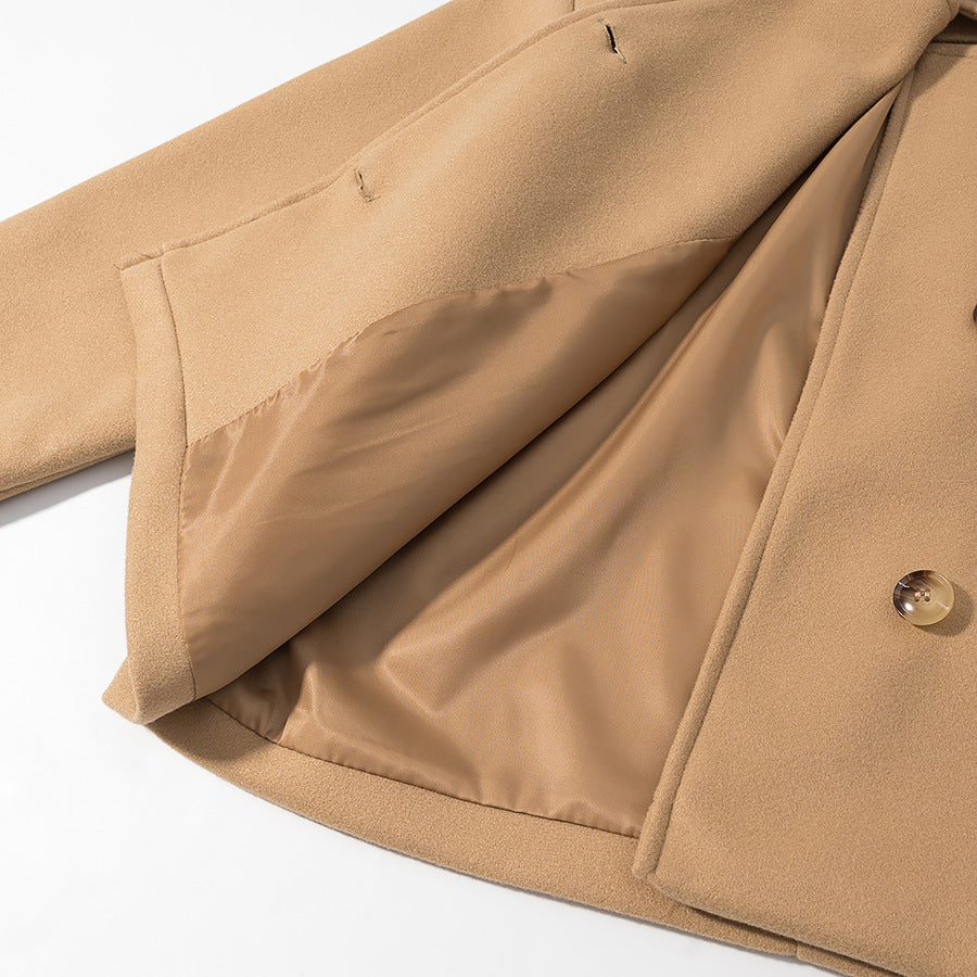 Damen Modische Jacke mit schickem Stehkragen Drune