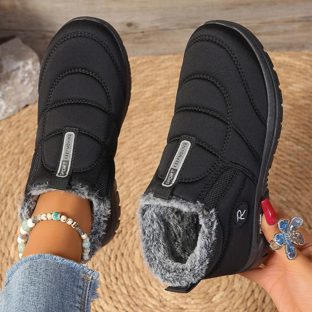 Damen Sportliche Winterstiefel Drune