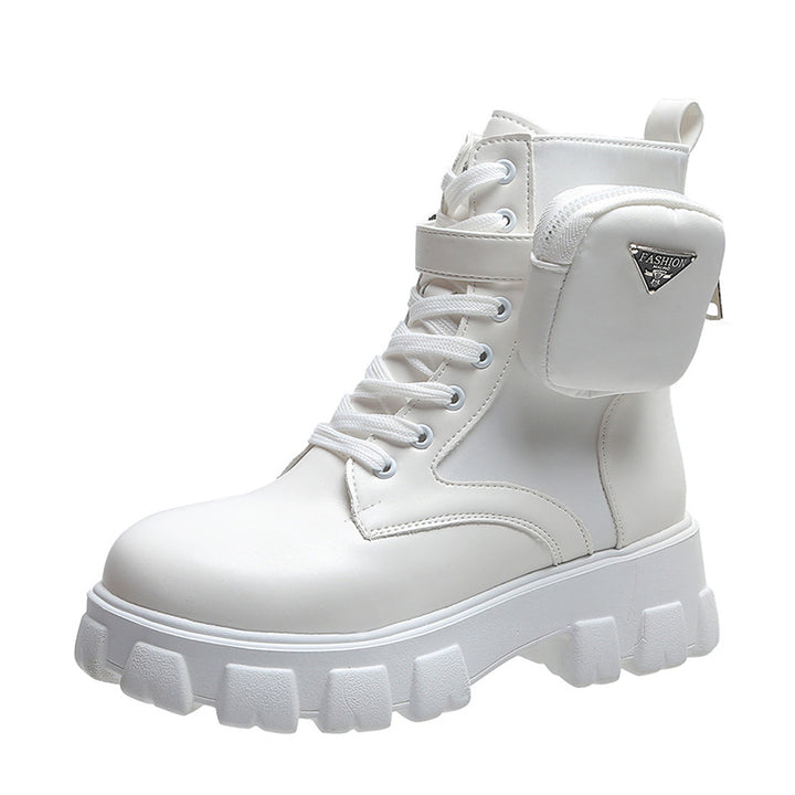 Damen Chunky Boots mit praktischem Seitentaschen-Design Drune