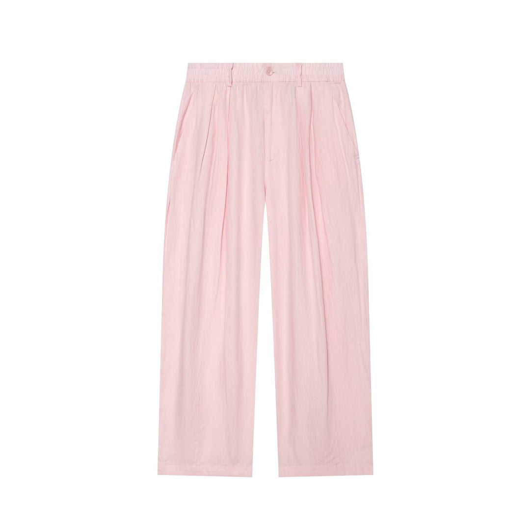 Damen Oversized Seidenimitat-Hemdbluse mit Kentkragen und Manschetten Drune