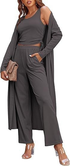 Damen elegantes und lässiges Zweiteiler-Set Drune