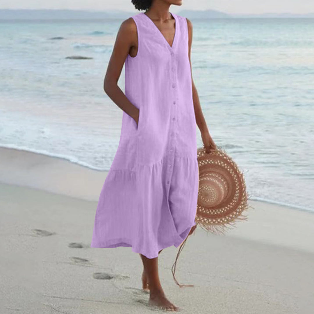 Drune | Bequeme Sommerkleid Mit Taschen