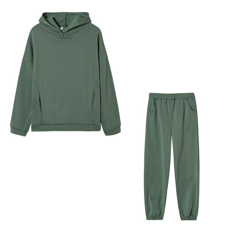 Damen Sportliches Hoodie- und Jogginghose-Set Drune